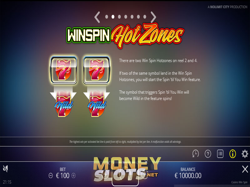 Casino win spin slot machine online nolimit city run manager deposit